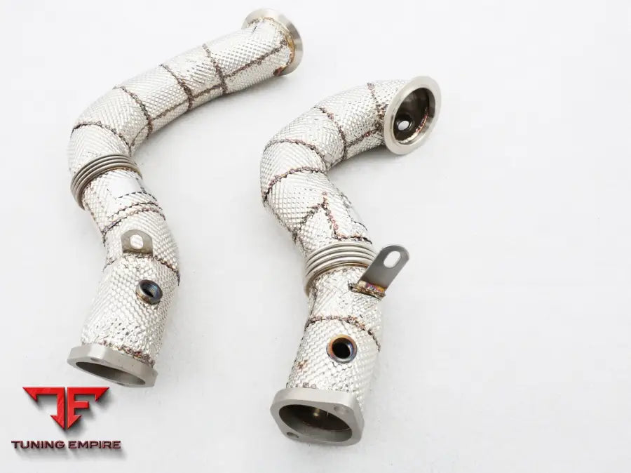 Bmw N54 3.0T All Ss304 Catless Downpipe With Heat Shield Exhaust System