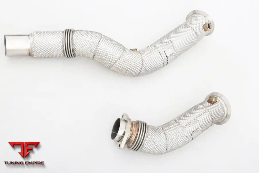 Bmw S55 3.0T All Ss304 Catless Downpipe With Heat Shield Exhaust System