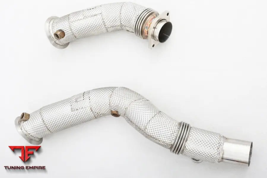 Bmw S55 3.0T All Ss304 Catless Downpipe With Heat Shield Exhaust System