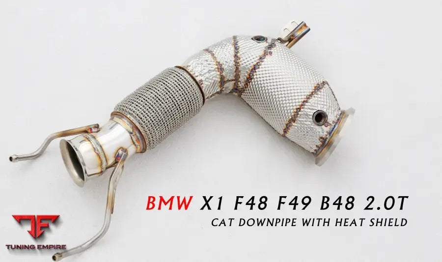 Bmw X1 F48/F49 All Ss304 Cat Downpipe With Heat Shield Exhaust System