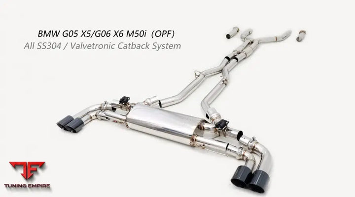 Bmw X5 G05 M50I All Ss304 Valvetronic Exhaust System