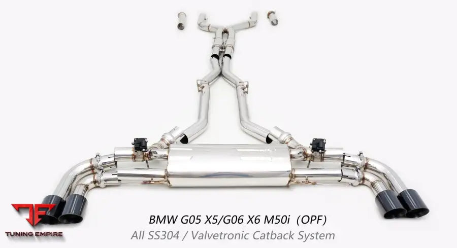 Bmw X5 G05 M50I All Ss304 Valvetronic Exhaust System