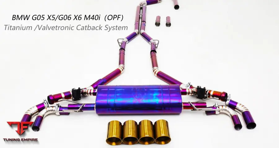 Bmw X5 G05 M50I Titanium Valvetronic Exhaust System