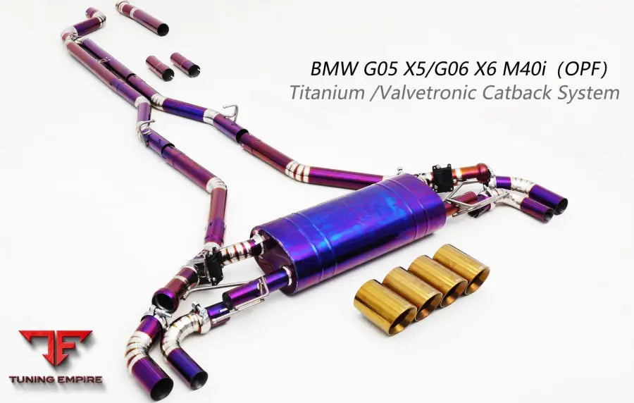 Bmw X5 G05 M50I Titanium Valvetronic Exhaust System