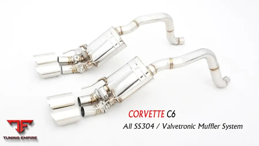 Chevrolet Corvette C6 All Ss304 Valvetronic Exhaust System