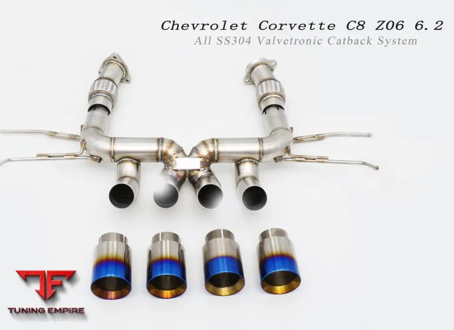 Chevrolet Corvette C8 All Ss304 Valvetronic Exhaust System