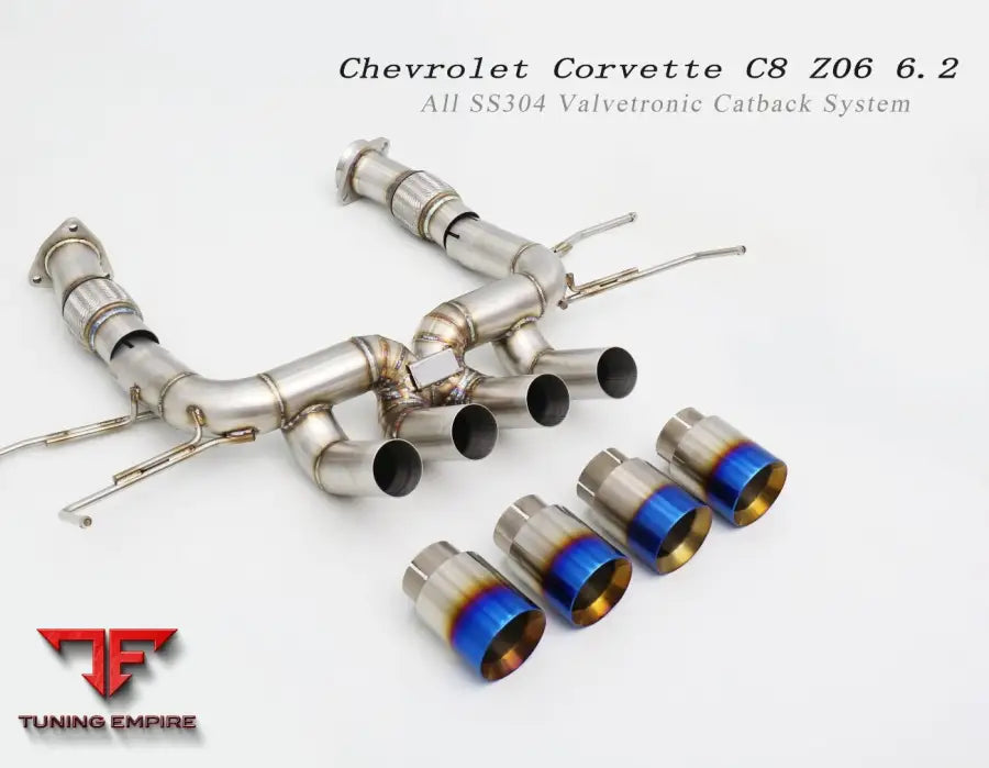 Chevrolet Corvette C8 All Ss304 Valvetronic Exhaust System