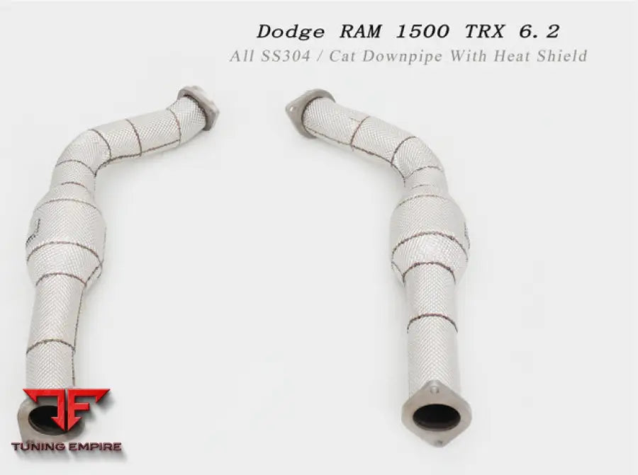 Dodge Ram1500 Trx 6.2 All Ss304 Catless Downpipe With Heat Shield Exhaust System