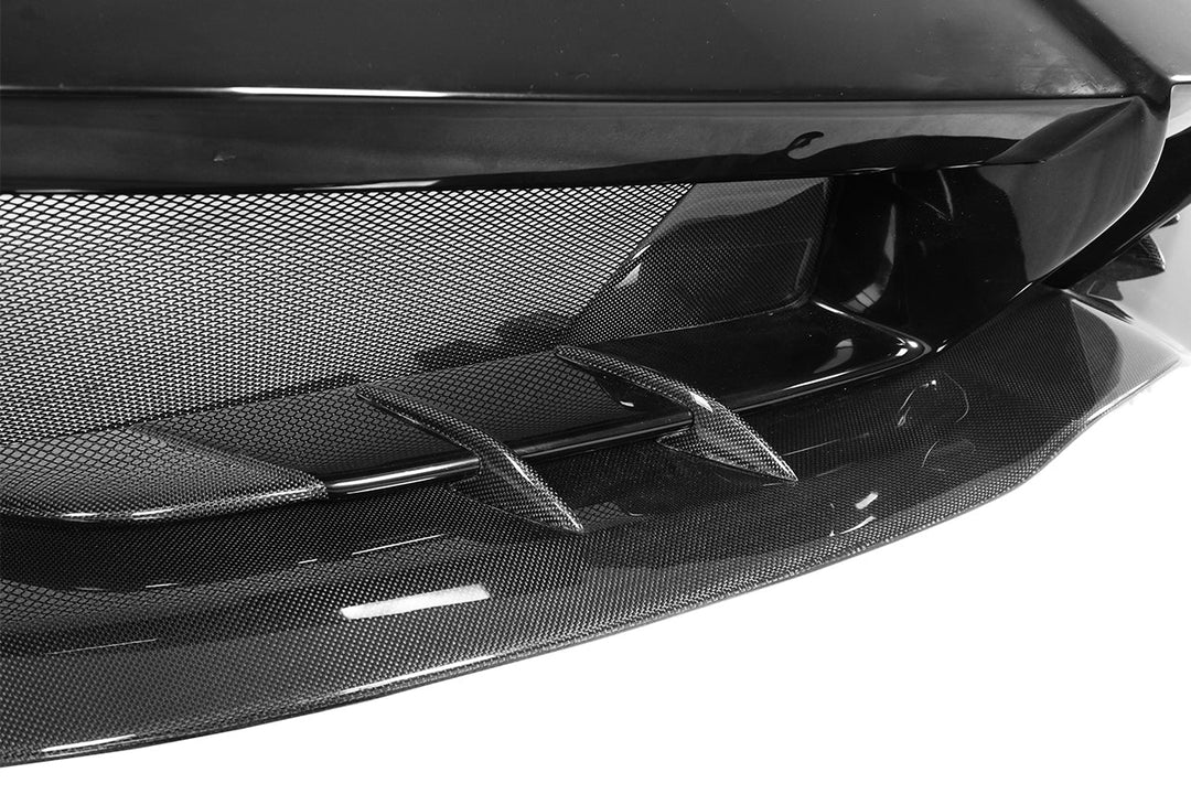 FERRARI 488 GTBSPYDER MA STYLE PARTIAL CARBON FIBER FRONT BUMPER