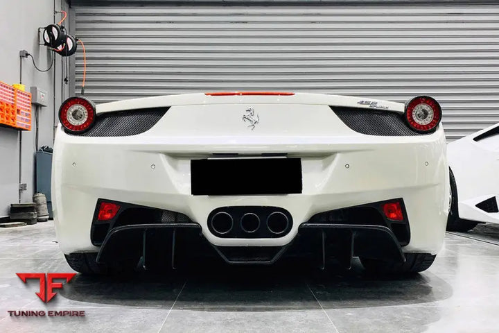 FERRARI 458 COUPE SPYDER OE STYLE CARBON FIBER BRAKE LIGHTS COVERS BSD