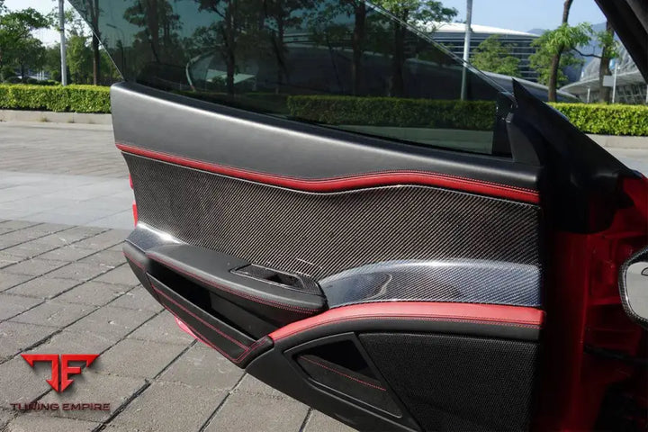 FERRARI 458 COUPE SPYDER OE STYLE CARBON FIBER DOOR PANEL INTERIOR BSD