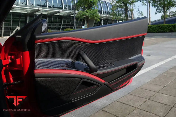 FERRARI 458 COUPE SPYDER OE STYLE CARBON FIBER DOOR PANEL INTERIOR BSD