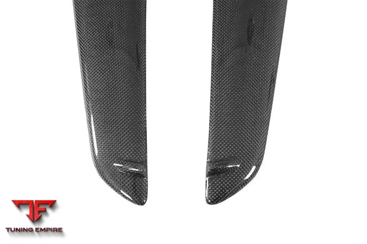 FERRARI 458 COUPE SPYDER OE STYLE CARBON FIBER FRONT BUMPER CANARDS BSD