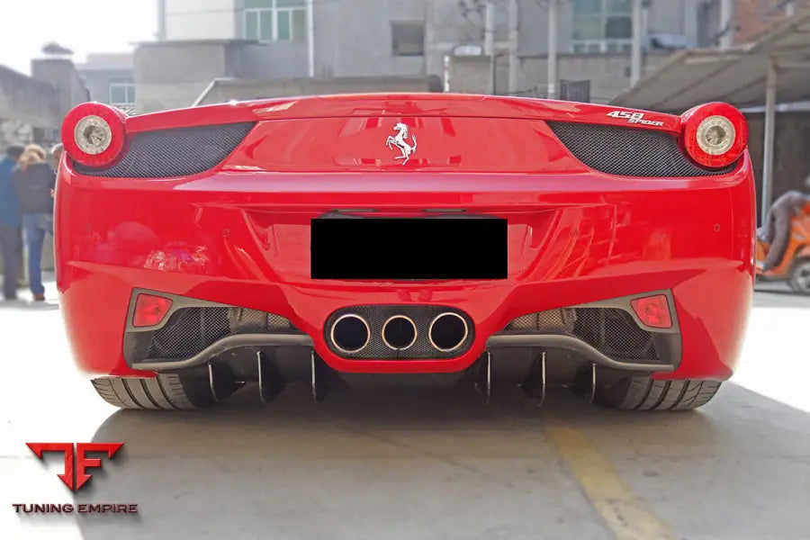 FERRARI 458 COUPE SPYDER OE STYLE CARBON FIBER REAR DIFFUSER BSD