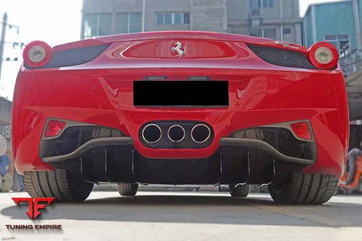 FERRARI 458 COUPE SPYDER OE STYLE CARBON FIBER REAR DIFFUSER BSD