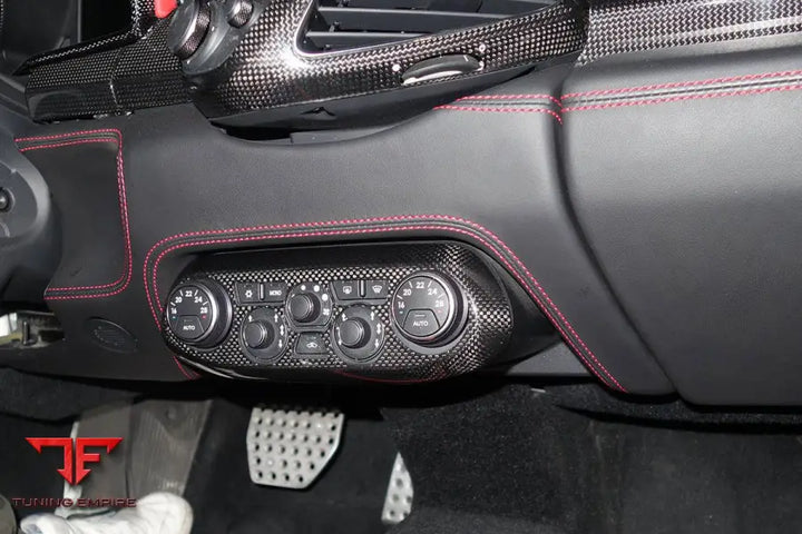 FERRARI 458 COUPE SPYDER OE STYLE DRY CARBON FIBER CONTROL PANEL COVER BSD