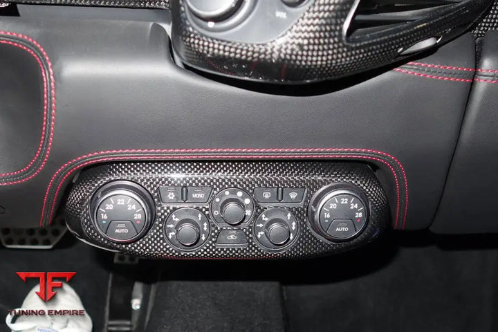 FERRARI 458 COUPE SPYDER OE STYLE DRY CARBON FIBER CONTROL PANEL COVER BSD