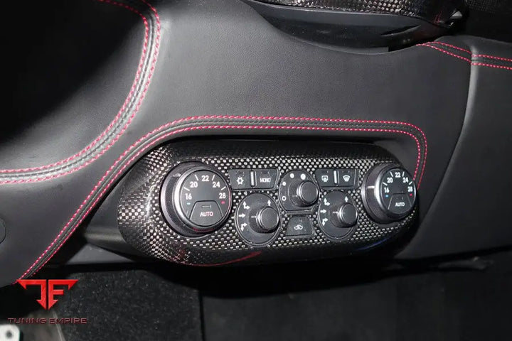 FERRARI 458 COUPE SPYDER OE STYLE DRY CARBON FIBER CONTROL PANEL COVER BSD