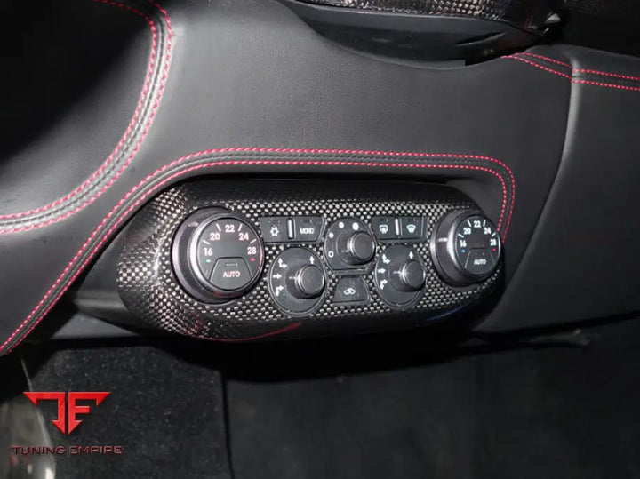 FERRARI 458 COUPE SPYDER SPECIALE DRY CARBON FIBER AC CONTROL PANEL COVER BSD