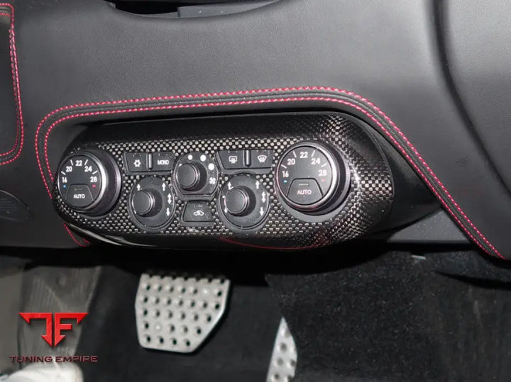 FERRARI 458 COUPE SPYDER SPECIALE DRY CARBON FIBER AC CONTROL PANEL COVER BSD