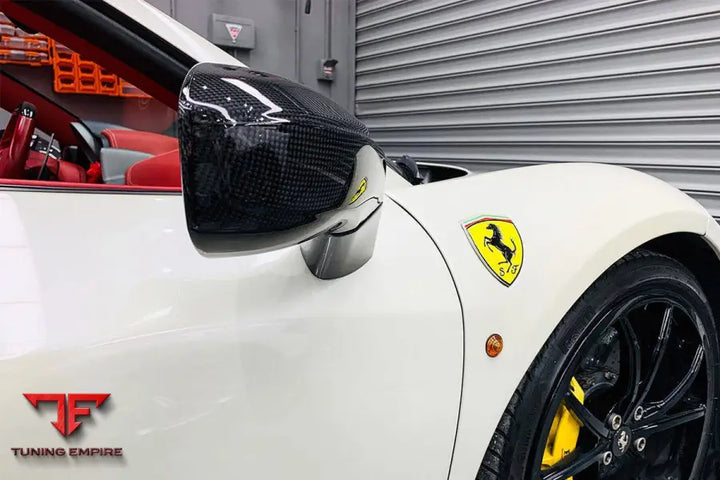 FERRARI 458 COUPE SPYDER SPECIALE OE STYLE DRY CARBON FIBER MIRROR HOUSING BSD