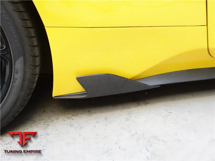 FERRARI 458 COUPE SPYDER SPECIALE STYLE CARBON FIBER SIDE SKIRTS CANARDS BSD