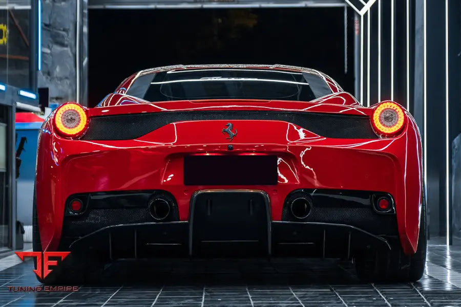 FERRARI 458 SPECIALE REAR BUMPER WITH DIFFUSER & LIGHTS BSD