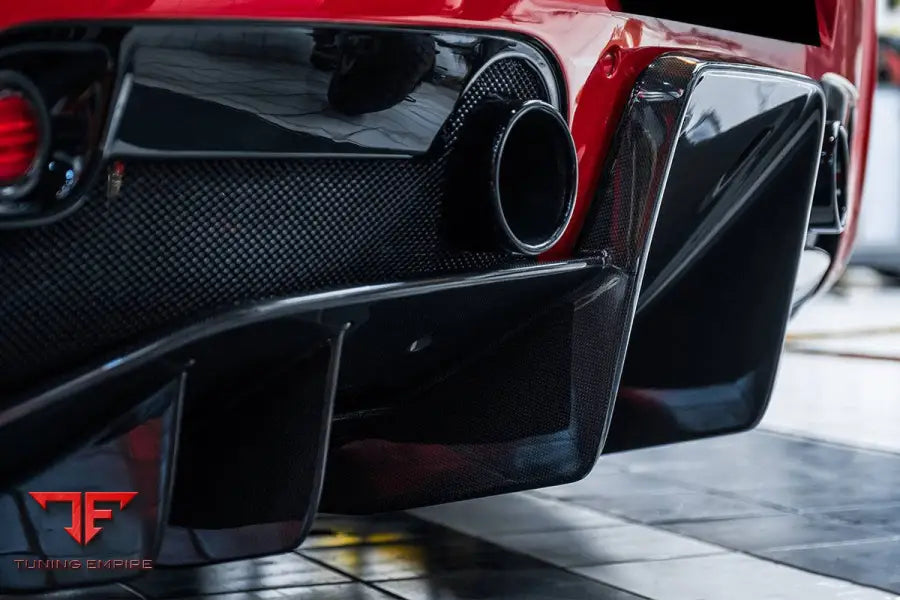 FERRARI 458 SPECIALE STYLE CARBON FIBER REAR LIP DIFFUSER BSD