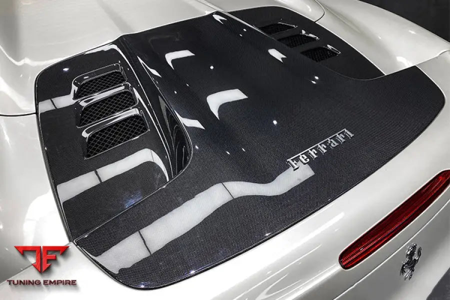 FERRARI 458 SPYDER CARBON FIBER ENGINE HOOD REPLACEMENT BSD