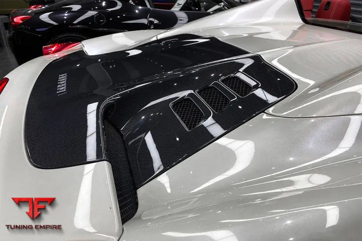 FERRARI 458 SPYDER STYLE DOUBLE CARBON FIBER ENGIEN HOOD TRUNK BSD