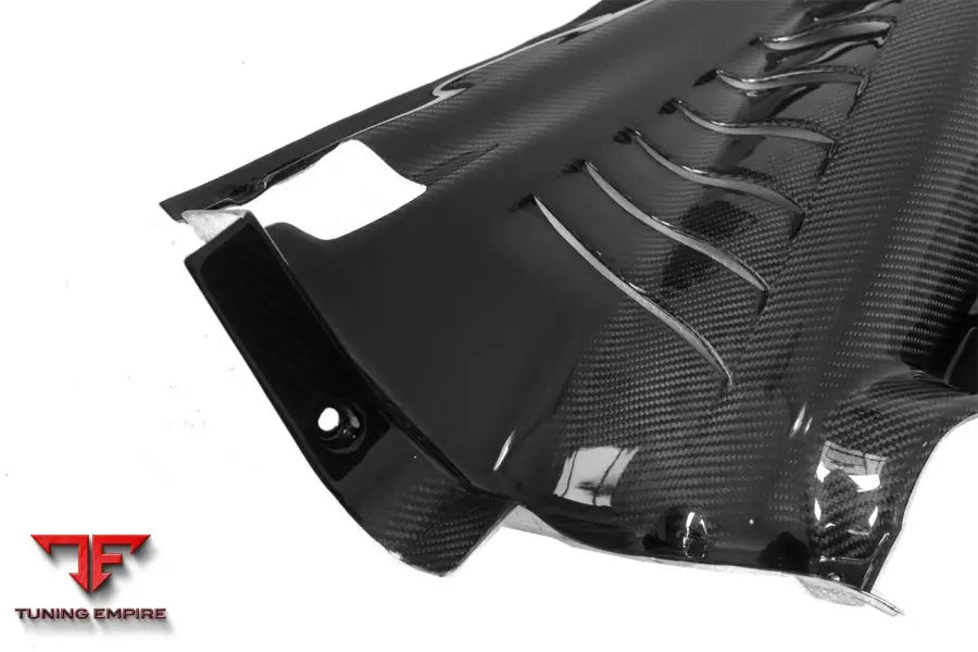 FERRARI 488 GTB & PISTA & F8 DRY CARBON FIBER ENGINE BAY PANELS WITH HEAT PROTECTION BSD