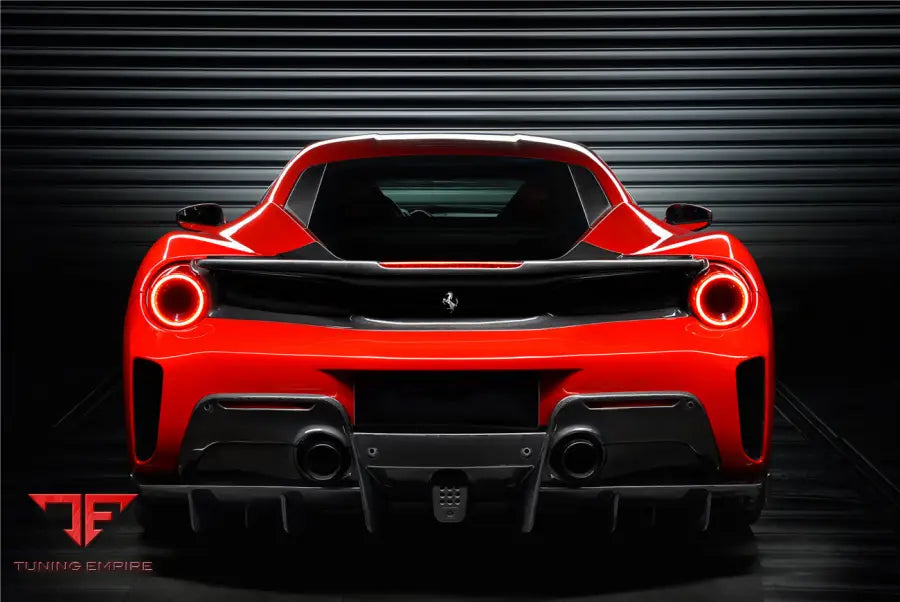 FERRARI 488 GTB PISTA STYLE REAR BUMPER & WING BSD