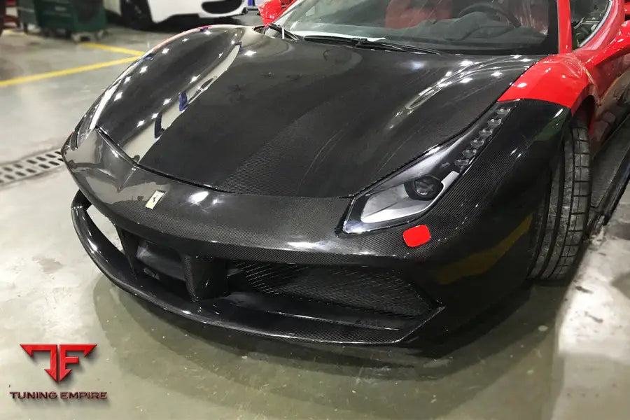 FERRARI 488 GTB & SPYDER CARBON FIBER HOOD BSD