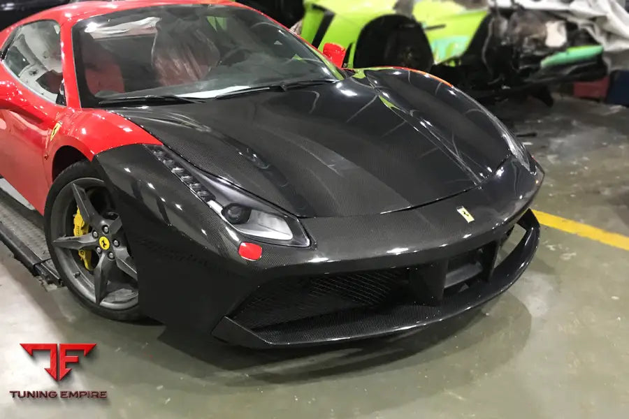 FERRARI 488 GTB & SPYDER CARBON FIBER HOOD BSD