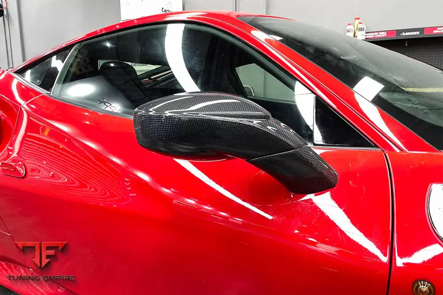 FERRARI 488 GTB & SPYDER CARBON FIBER MIRROR HOUSE & BASE REPLACEMENT BSD