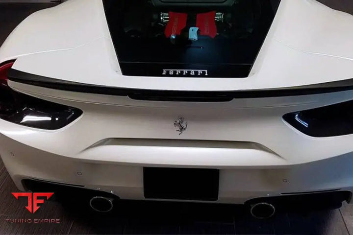 FERRARI 488 GTB SPYDER DRY CARBON FIBER FRONT AIR SPLITTER BSD