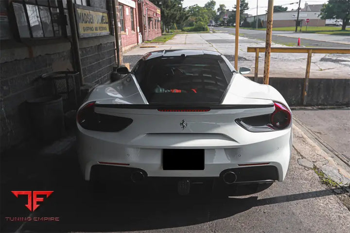 FERRARI 488 GTBSPYDER DRY CARBON FIBER REAR LIGHT SATELLITE COVERS BSD