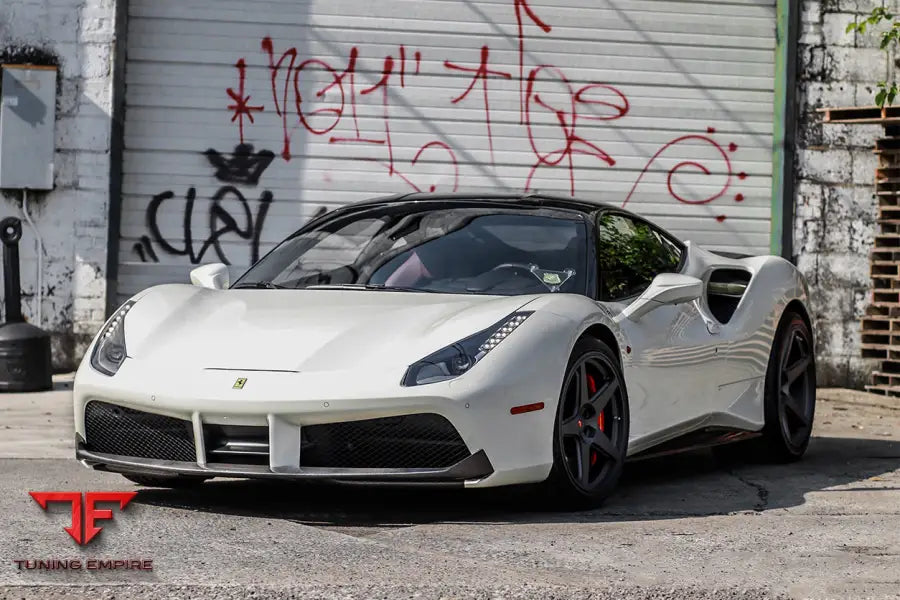 FERRARI 488 GTB & SPYDER DRY CARBON FIBER SIDE AIR INTAKE FINS BSD