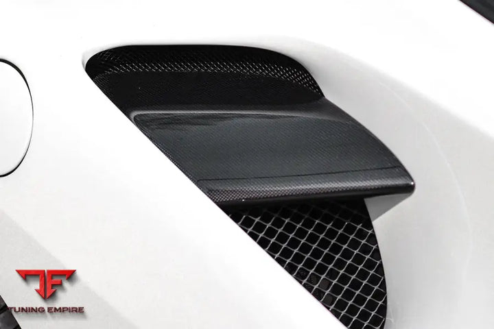 FERRARI 488 GTB & SPYDER DRY CARBON FIBER SIDE AIR INTAKE FINS BSD