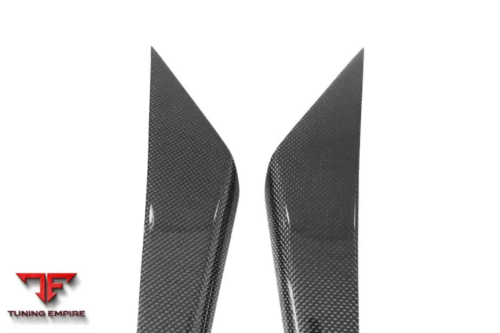 FERRARI 488 GTB & SPYDER IMP-PERFORMANCE CARBON FIBER FRONT BUMPER CANARDS BSD