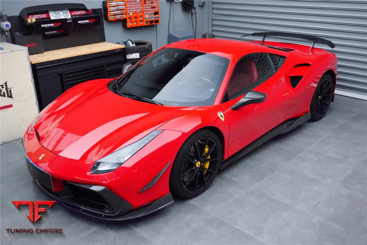 FERRARI 488 GTB & SPYDER IMP-PERFORMANCE CARBON FIBER FRONT LIP BSD