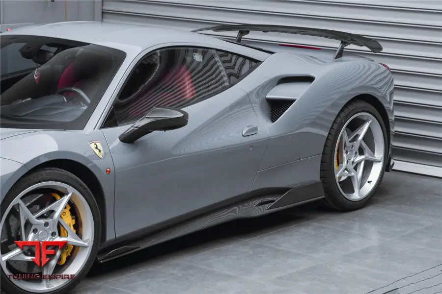 FERRARI 488 GTB & SPYDER IMP-PERFORMANCE CARBON FIBER SIDE SKIRTS UNDER BOARD BSD