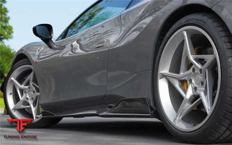 FERRARI 488 GTB & SPYDER IMP-PERFORMANCE CARBON FIBER SIDE SKIRTS UNDER BOARD BSD