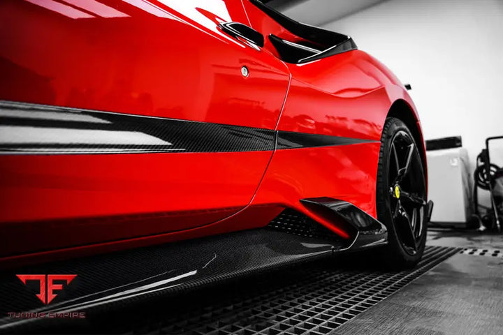 FERRARI 488 GTBSPYDER MSY STYLE CARBON FIBER SIDE AIR INTAKE FINS BSD