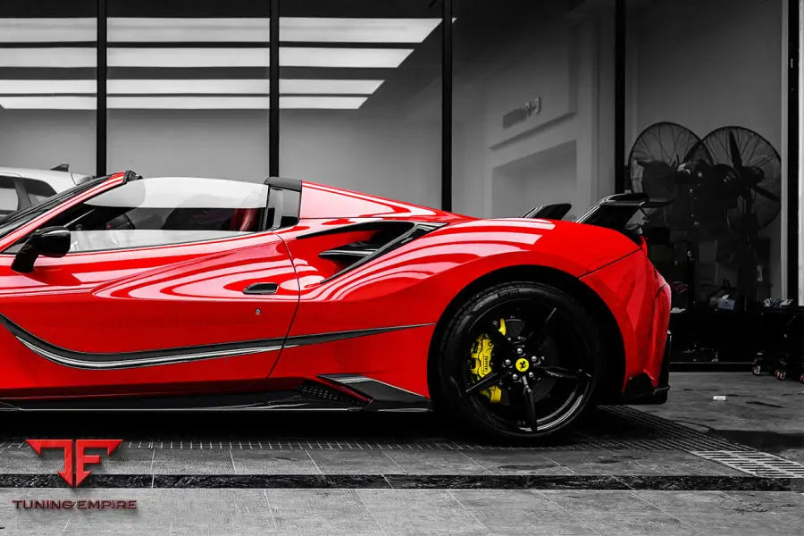 FERRARI 488 GTBSPYDER MSY STYLE CARBON FIBER SIDE AIR INTAKE FINS BSD