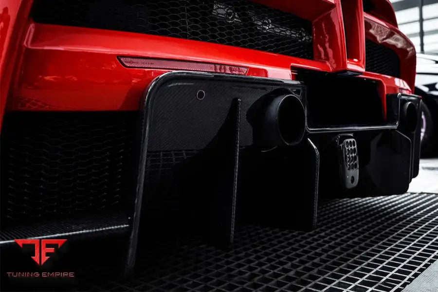 FERRARI 488 GTB & SPYDER MSY STYLE PART CARBON FIBER REAR BUMPER BSD