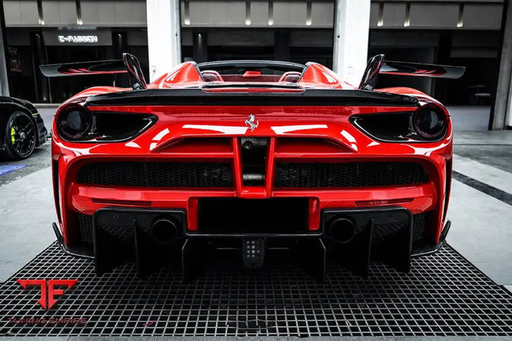 FERRARI 488 GTB & SPYDER MSY STYLE PART CARBON FIBER REAR BUMPER BSD