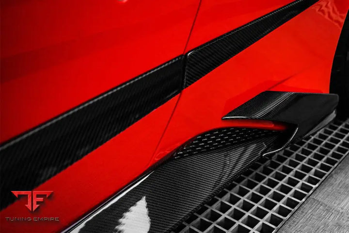 FERRARI 488 GTB & SPYDER MSY STYLE PART CARBON FIBER SIDE SKIRTS BSD