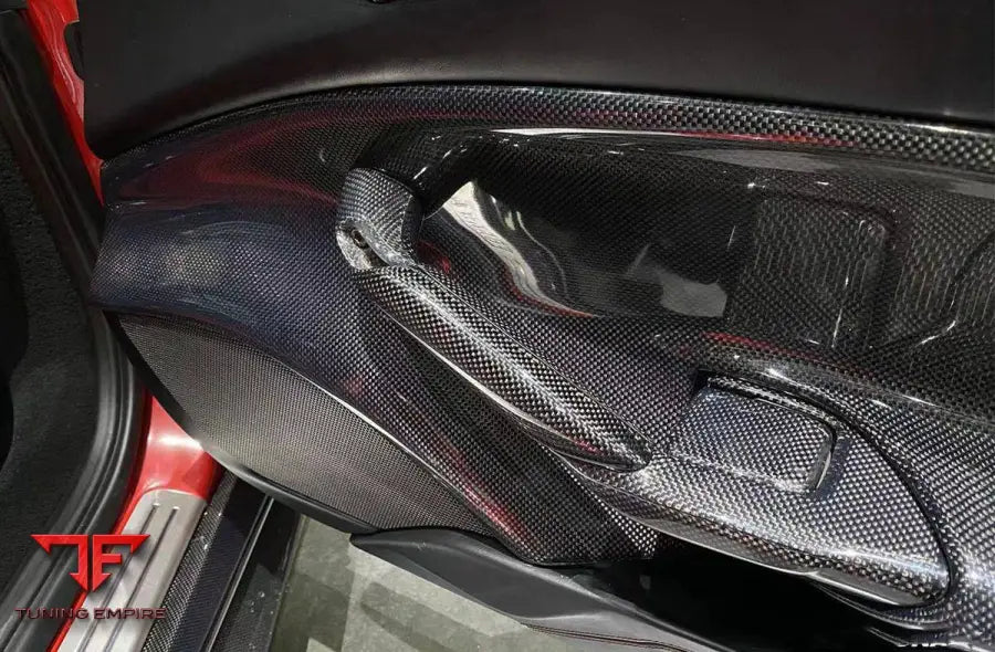 FERRARI 488 GTB SPYDER OE STYLE CARBON FIBER DOOR HANDLE INTERIOR BSD