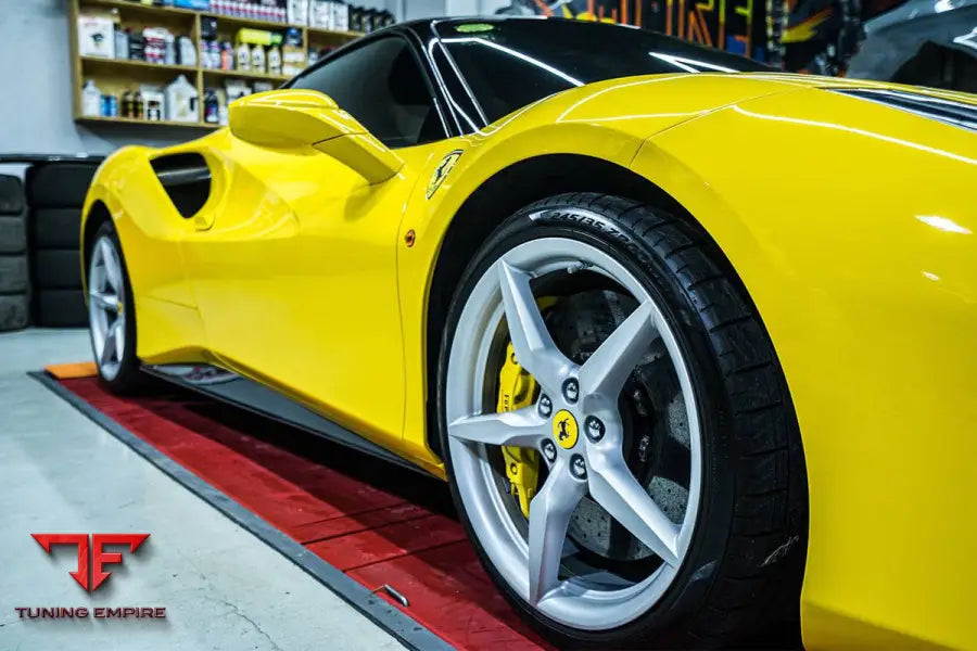 FERRARI 488 GTB SPYDER OE STYLE CARBON FIBER SIDE SKIRTS BSD